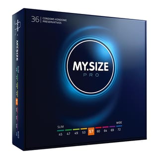 Préservatif sur mesure My Size Pro - Taille 57 (36 Préservatifs) Préservatif sur mesure My Size Pro - Taille 57 (36 Préservatifs)