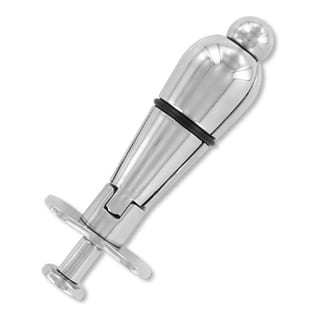 Ass Lock verschliessbarer Analplug aus Stahl (mit Vorhängeschloss)