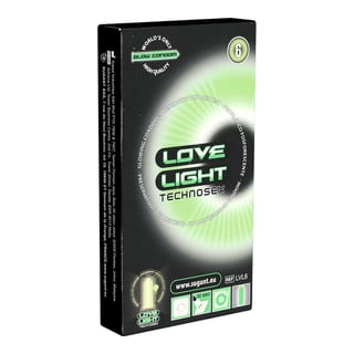 Love Light Technosex (6 Préservatifs phosphorescents) Love Light Technosex (6 Préservatifs phosphorescents)