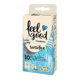 Feelgood Condoms Sensitive - Extra Feucht Kondom (10 Kondome) Feelgood Condoms Sensitive - Extra Feucht Kondom (10 Kondome)