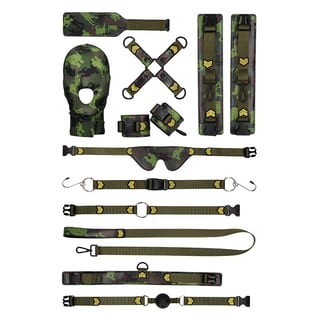 Ouch! Beschränkungsset Army Bondage Kit - 11-teilig Ouch! Beschränkungsset Army Bondage Kit - 11-teilig