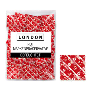 Durex London Rouge - Fraise (100 Préservatifs) Durex London Rouge - Fraise (100 Préservatifs)