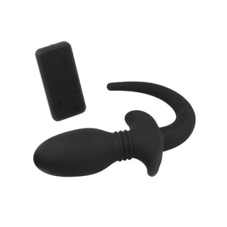 Titus Puppy Tail Pro vibrierender Analplug aus Silikon mit Schwanz (S)
