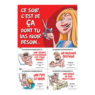 Carte humoristique pour homme - "Ce soir c'est ça..."