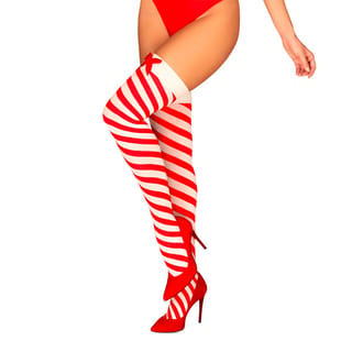 Strümpfe Obsessive von Noël Kissmas - Rot /Weiss