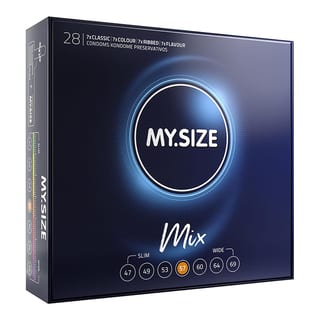 Préservatif sur mesure My Size Mix - Taille 57 (28 Préservatifs) Préservatif sur mesure My Size Mix - Taille 57 (28 Préservatifs)