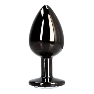 Plug anal en métal noir avec cristal Ouch! Metal Butt Plug (M) Plug anal en métal noir avec cristal Ouch! Metal Butt Plug (M)