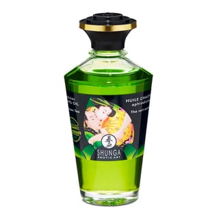 Huile chauffante & aphrodisiaque Shunga (Bio) - Thé vert exotique Huile chauffante & aphrodisiaque Shunga (Bio) - Thé vert exotique