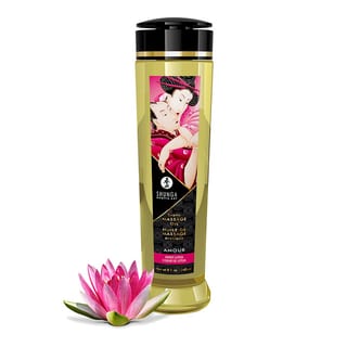 Shunga Amour Erotisches Massageöl - Lotusduft - 240 ml