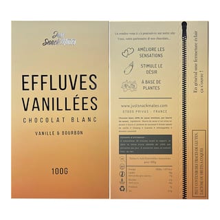 Chocolat aphrodisiaque Effluves Vanillées - Chocolat blanc Chocolat aphrodisiaque Effluves Vanillées - Chocolat blanc