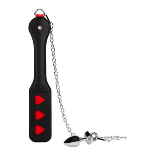 Tapette et plug anal Ouch! Hearts Paddle