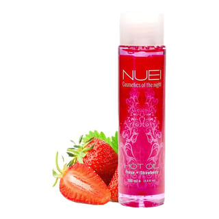 Huile intime stimulante et chauffante NUEI Hot Oil - Fraise - 100 ml Huile intime stimulante et chauffante NUEI Hot Oil - Fraise - 100 ml