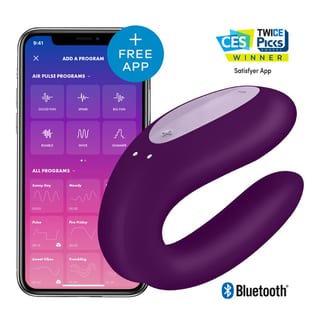 Satisfyer Double Joy Stimulator für Paare - Violett Satisfyer Double Joy Stimulator für Paare - Violett