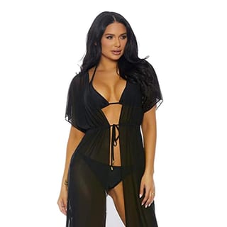 Forplay Tolu Bikini & Strandkimono - 3-teilig - Schwarz Forplay Tolu Bikini & Strandkimono - 3-teilig - Schwarz