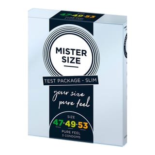 Préservatif sur mesure Mister Size - Taille 47/49/53 (3 Préservatifs)