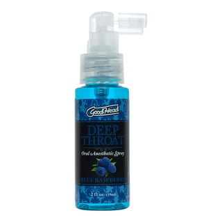 Spray fellation Doc Johnson Deep Throat - framboise bleue - 59 ml