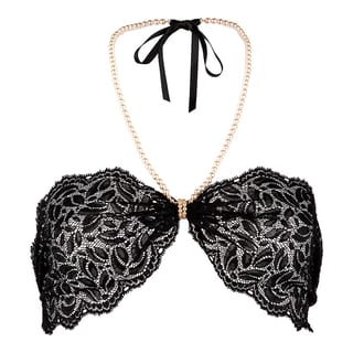 Soutien-gorge à perles Bracli Top - Noir
