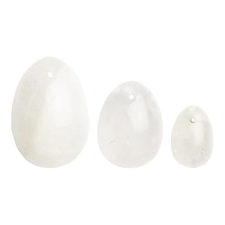 Oeufs de Yoni en pierre La Gemmes - Clear Quartz