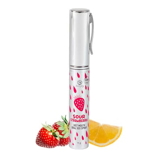Spray pour sexe oral Secret Play Wet Mouth Sour Strawberry - 11 ml