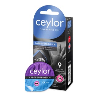 Ceylor Large Super Glide (9 Préservatifs) Ceylor Large Super Glide (9 Préservatifs)