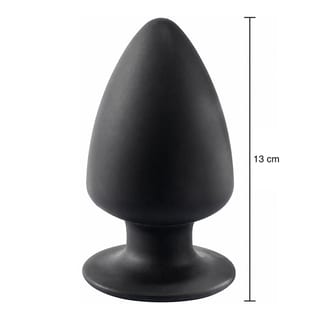 Plug anal Silex-D Modèle 1 - Noir - 13 cm - L