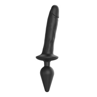 Halbrealistischer 2-in-1 Dildo mit Analplug strap-on-me Halbrealistischer 2-in-1 Dildo mit Analplug strap-on-me