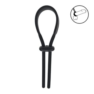 Levelz Wide Lasso Verstellbarer Penisring - Schwarz