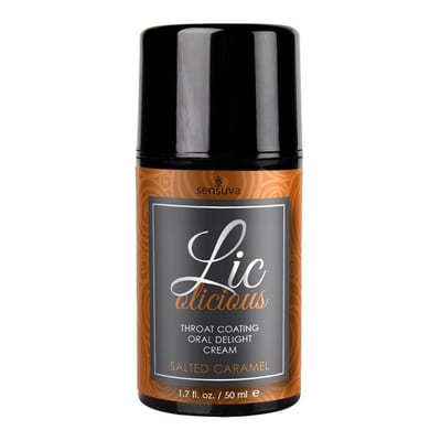 Crème aromatisée pour fellation Sensuva Lic-O-Licious - Caramel salé
