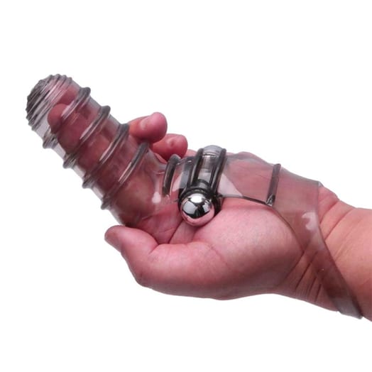Doigt vibrant Vibro Finger Ribbed
