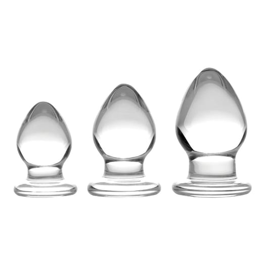 Set de plugs anaux en verre Prisms Triplets - 3 pièces
