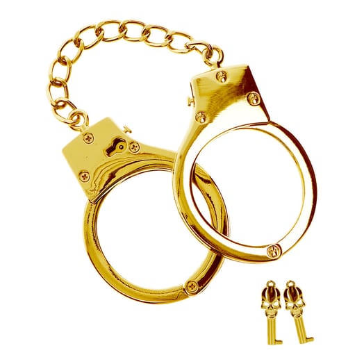 Taboom Metall Handschellen - Gold