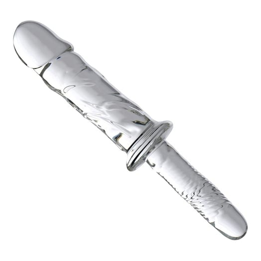 Gode réaliste en verre avec poignée Master Series Brutus