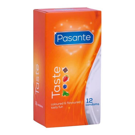 Pasante Taste - Saveurs et couleurs (12 préservatifs)