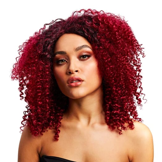 Fever Wigs Lizzo Perücke - Pflaumenfarbe