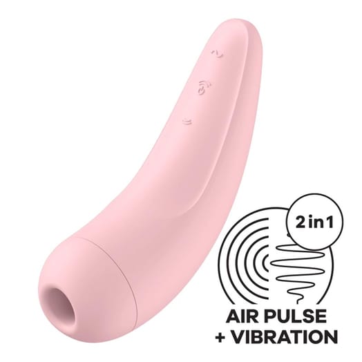 Satisfyer Curvy 2 - Vibromasseur et stimulateur clitoridien - Rose