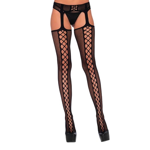 Leg Avenue Bas & Porte-jarretelles 1776 - Noir