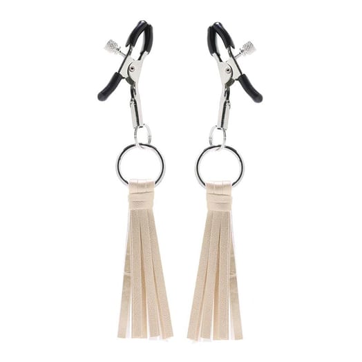 Pinces à tétons CalExotics Playful Tassels - Doré