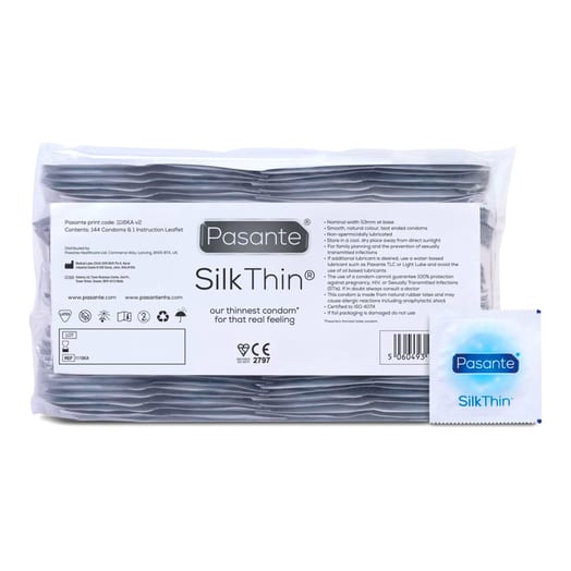 Pasante Silk Thin - Ultradünnes Kondom (144 Kondome)