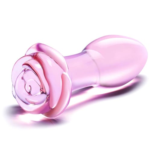 Plug anal en verre Gläs Rosebud