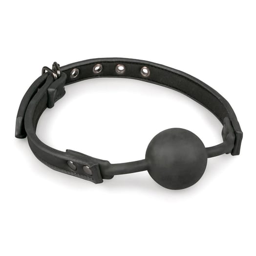 Bâillon-boule en silicone EasyToys - Noir