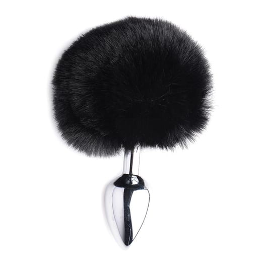 Plug anal avec queue de lapin Tailz Onyx Bunny - Noir