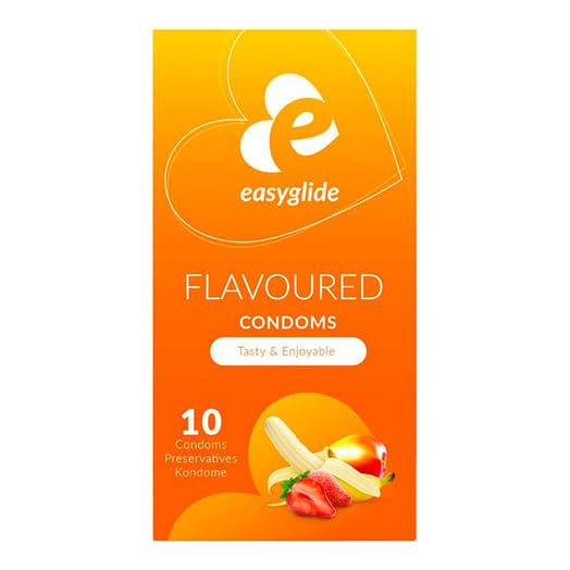 Easyglide Flavoured - Saveurs et couleurs (10 préservatifs)