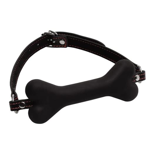 Bâillon os de chien en silicone Master Series Hound