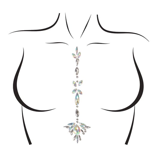 Bijou autocollant pour le corps Leg Avenue Jade - Cascade