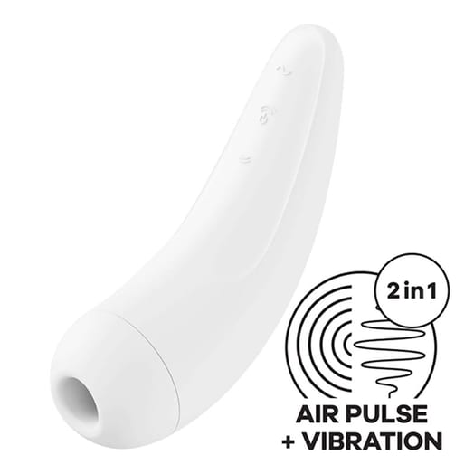 Satisfyer Curvy 2 - Vibromasseur et stimulateur clitoridien - Blanc