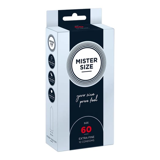 Préservatif sur mesure Mister Size - Taille 60 (10 Préservatifs)