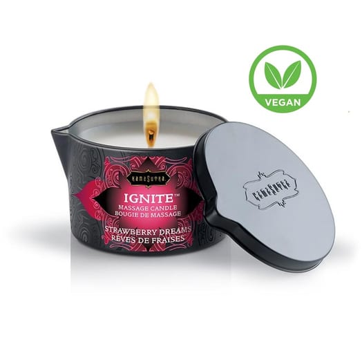 Bougie de Massage Kamasutra - Rêves de Fraises