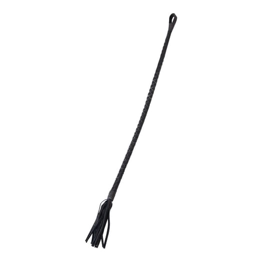 Peitsche "Cane" aus geflochtenem Leder - 70 cm