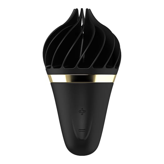 Stimulateur à lamelles rotatives Satisfyer Sweet Treat - Noir