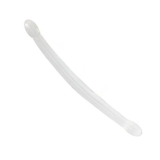 Double dildo RealRock Crystal Clear - Transparent - 42 cm